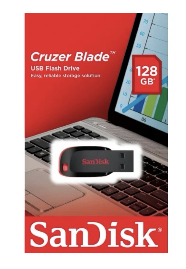 SanDisk Cruzer Blade USB 2.0 (128 GB) 隨身碟 #USB 手指 #SDCZ50