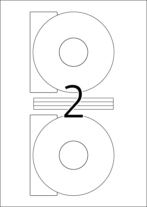 Herma #4471 光碟標籤 A4, 116mm(只限現貨發售)