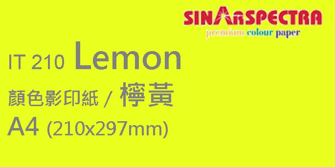 Sinar Spectra A4 80gsm 顏色紙 #IT210 檸檬黃