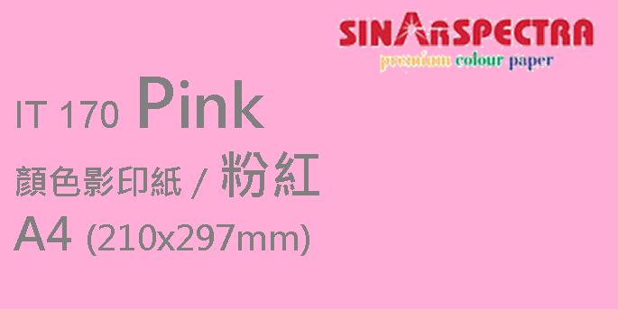 Sinar Spectra A4 80gsm 顏色紙 #IT170 粉紅