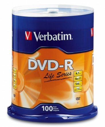 Verbatim #97177 DVD-R Life Series (16x) 4.7GB 100張裝 (最後16件)
