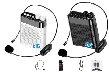 KTG A7 專業無線擴音機連有線腰咪+無線咪 掛腰/掛肩式