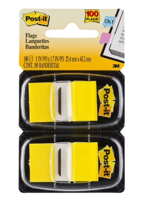 3M 報事貼 680-YW2 黃色旗仔 孖裝