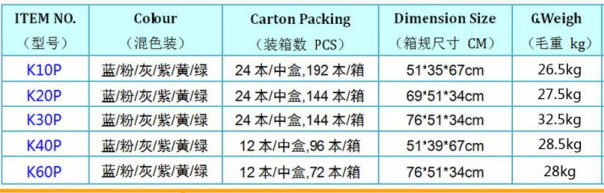 KIDARIO #K10P A4 冰彩透明資料冊 (10頁) - 24本裝/中盒