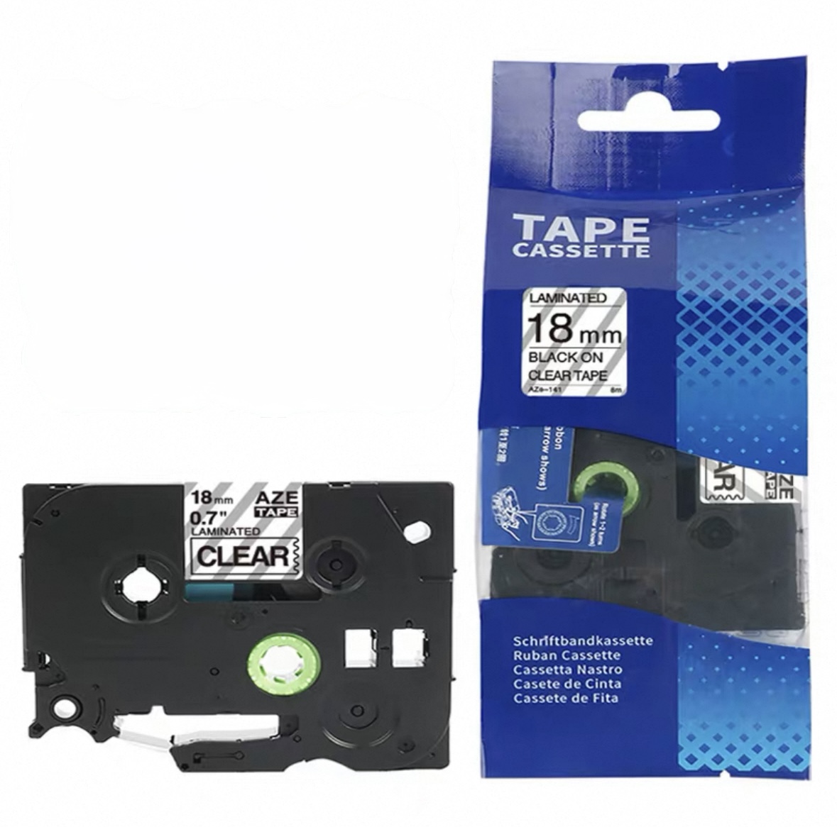 AIMO High Quality Compatitable Laminated Tape for Brother Label Printer 標籤帶 (6mm)