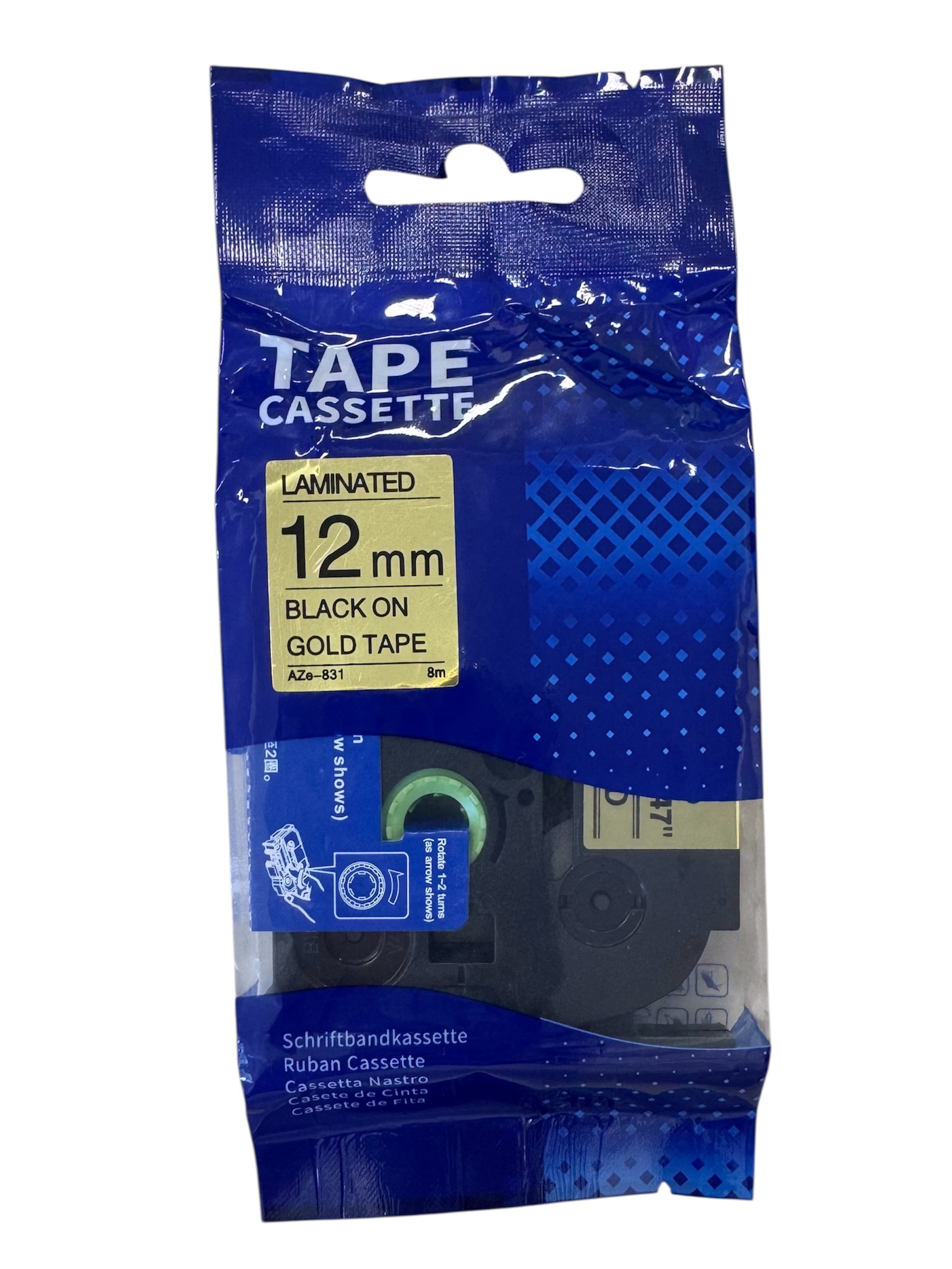 AIMO High Quality Compatitable Laminated Tape for Brother Label Printer 標籤帶 (9mm)
