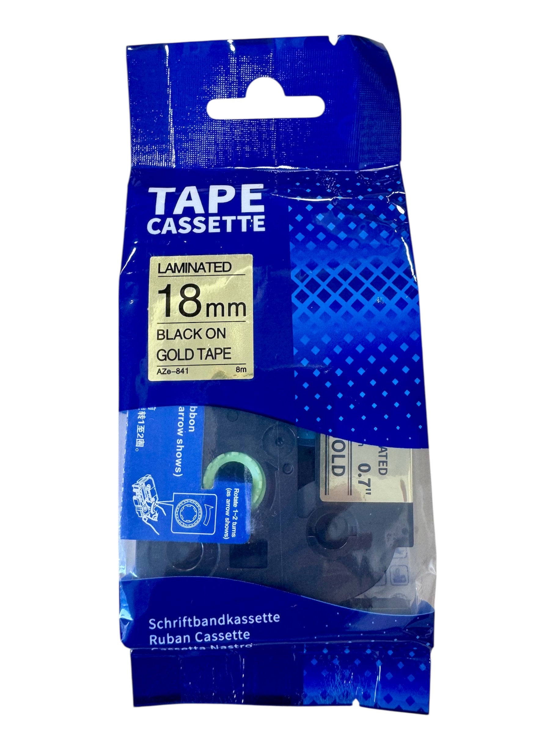 AIMO High Quality Compatitable Laminated Tape for Brother Label Printer 標籤帶 (18mm)