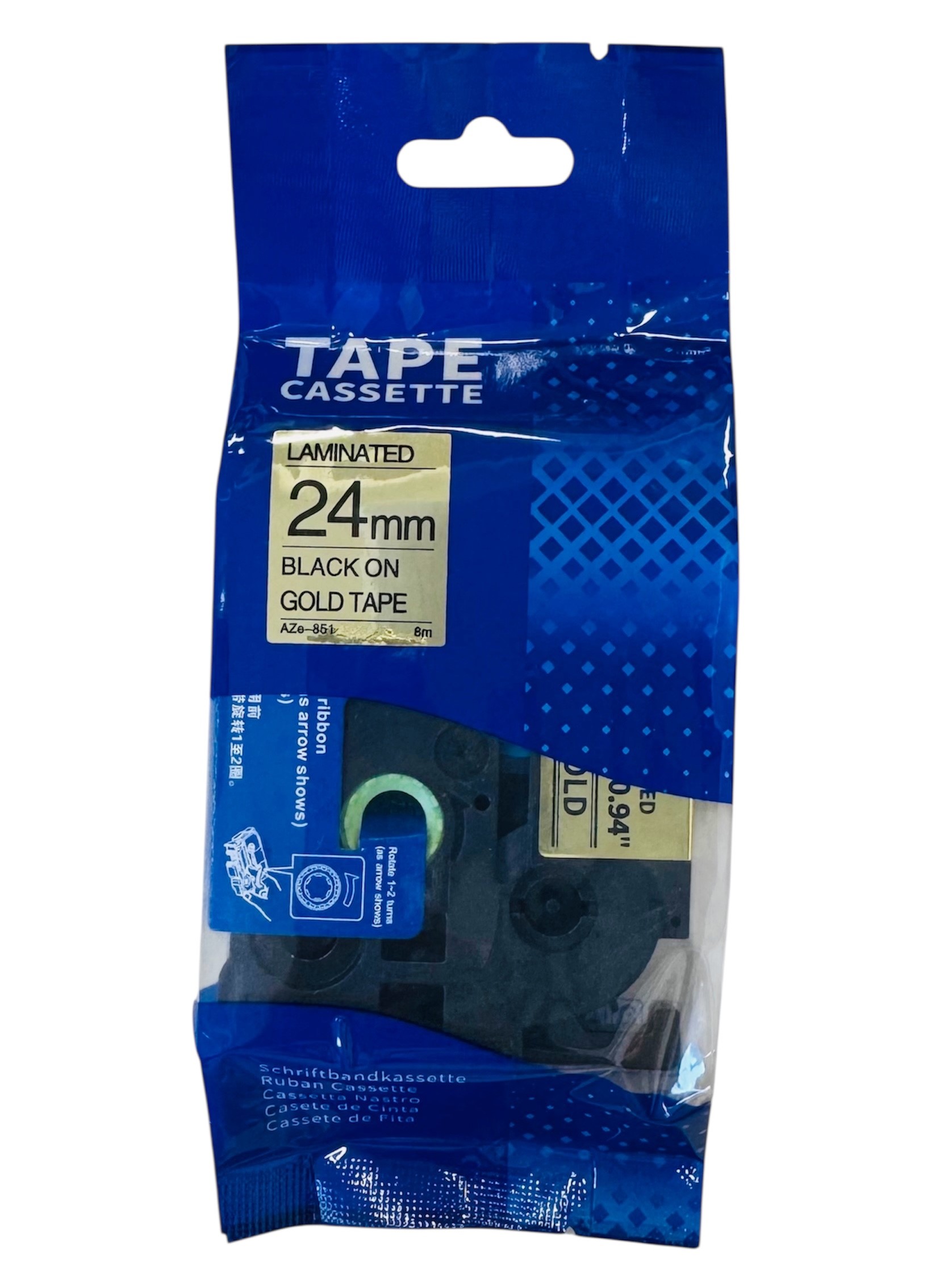 AIMO High Quality Compatitable Laminated Tape for Brother Label Printer 標籤帶 (24mm)