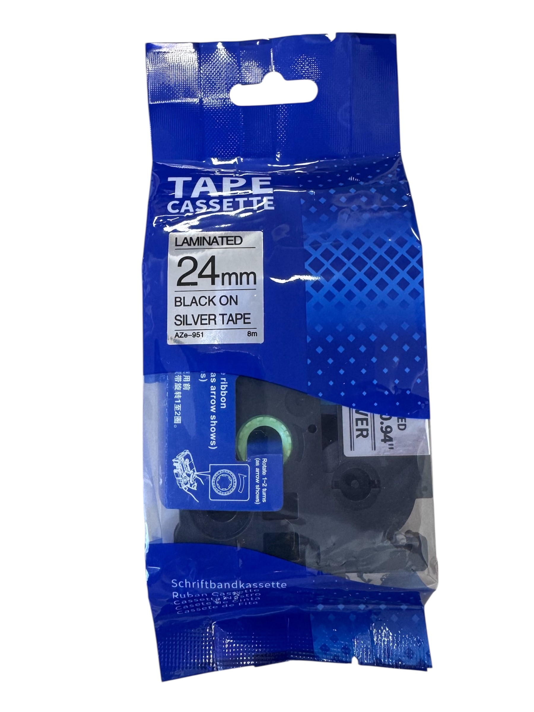 AIMO High Quality Compatitable Laminated Tape for Brother Label Printer 標籤帶 (24mm)