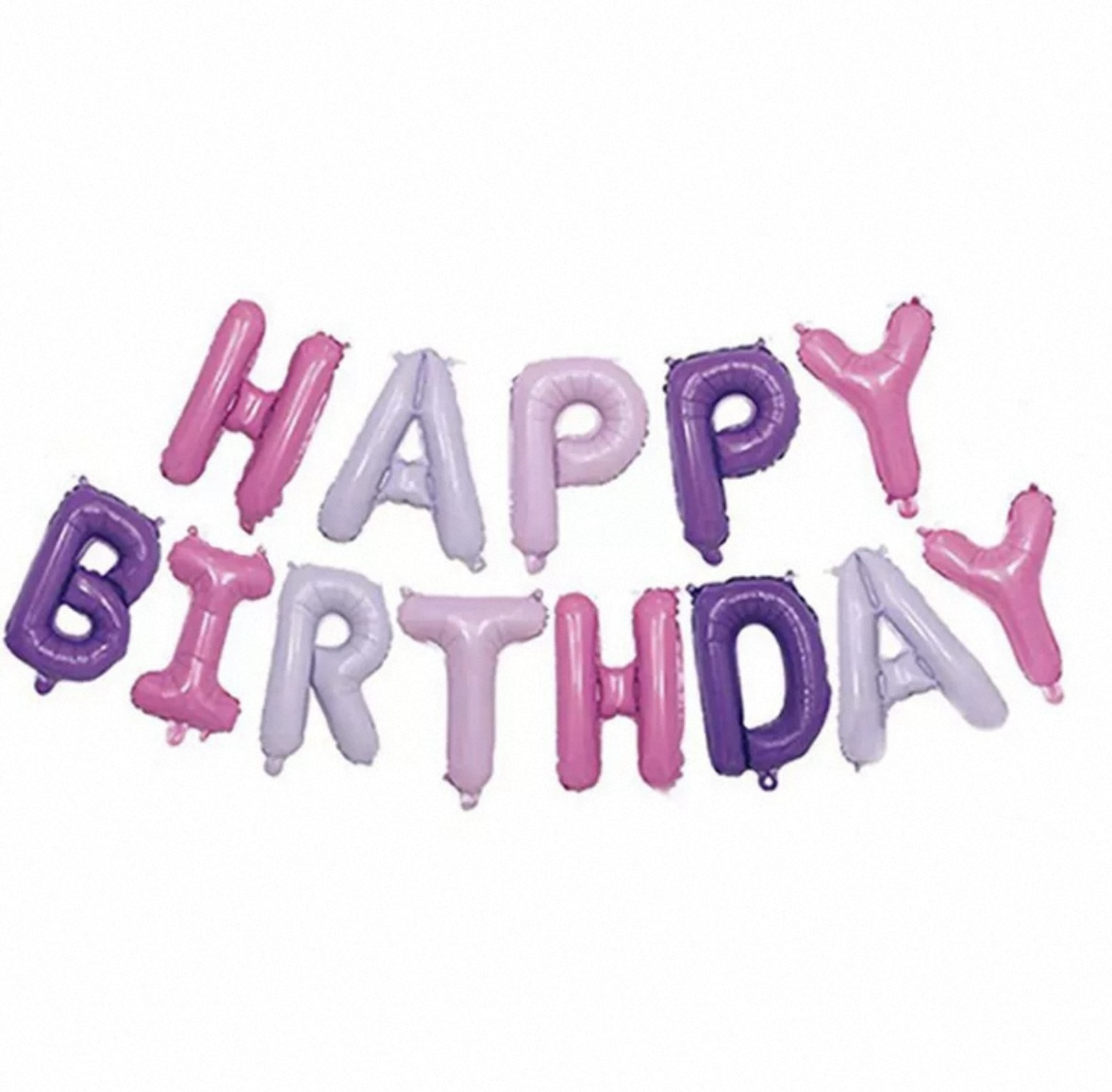 16吋 鋁膜氣球套裝 (Happy Birthday) - 糖果彩色 (現貨最後1件)