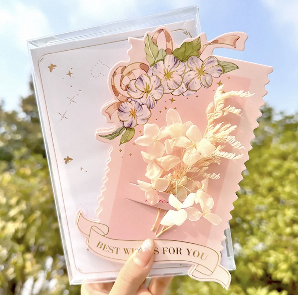 3D立體心意卡 - BEST WISHES FOR YOU