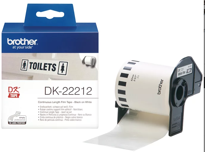 Brother DK-22212 自由長度之標籤