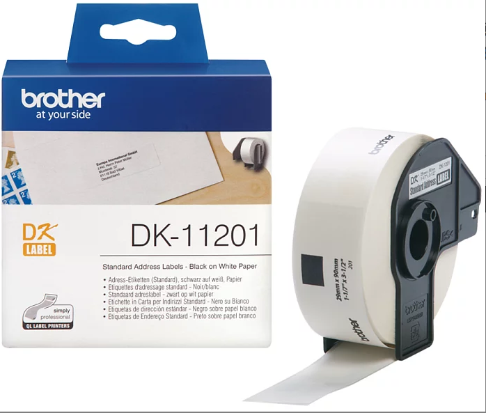 Brother DK-11201 已剪裁尺寸之標籤