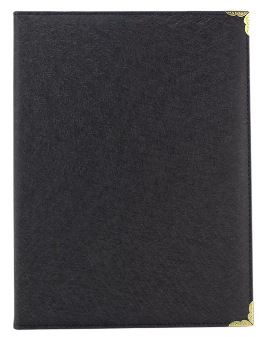 C03 - A4 合約簿 / 證書套 / 獎狀套 (PU-金角雙面) 內外PU *高端款* (滿$300免費送貨)