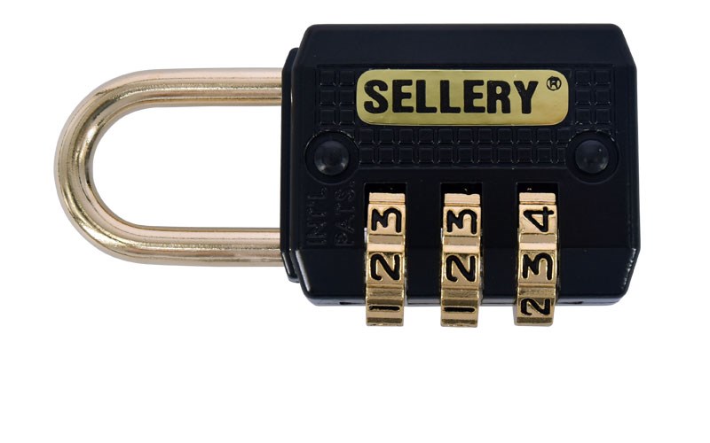 SELLERY 22-312 三码金鉤号码锁-26mm