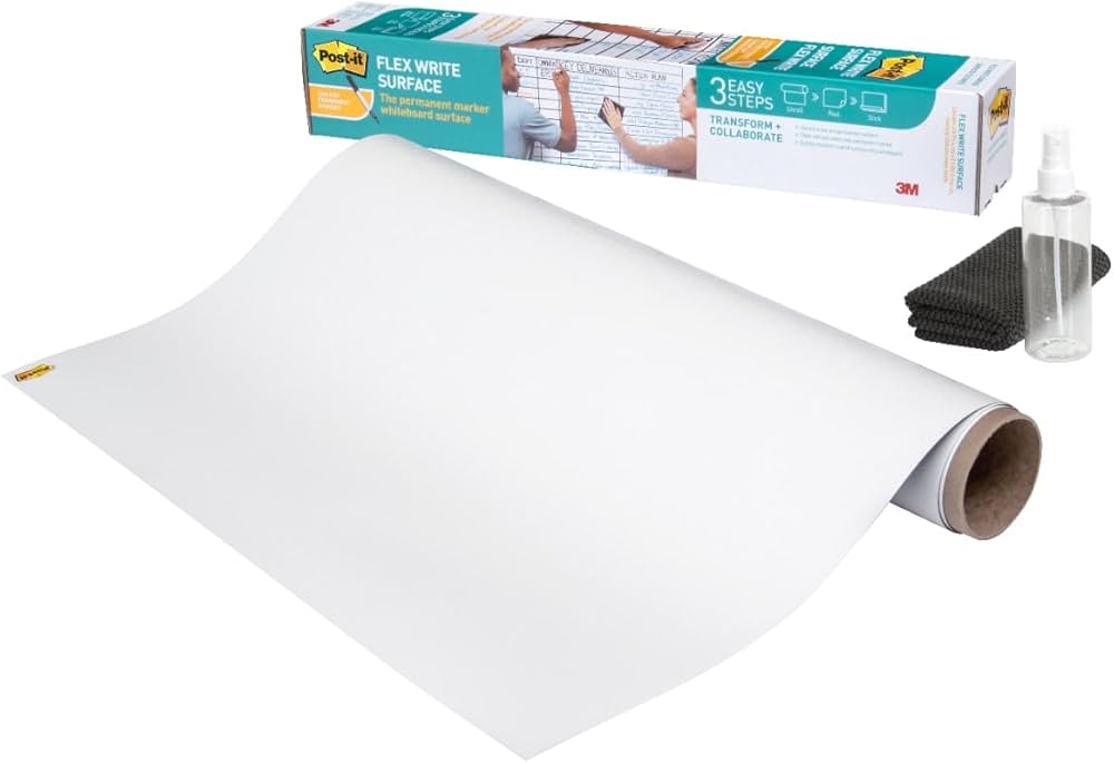 3M Post-it®利貼®狠黏™不挑筆白板貼 8'x4'