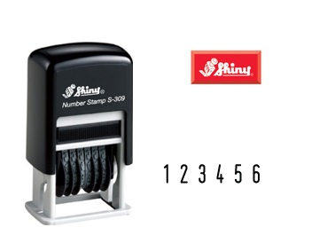 Shiny #S-309 自動上墨數字印 (6位數字) 3mm