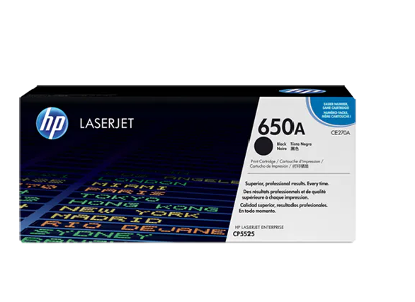 HP 650A LaserJet 原厂碳粉盒 (CE273A - 洋红)