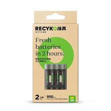 GP Recyko 綠再 2小時快速充電器 + 4pcs ReCyko+鎳氫電池 950mAh AAA