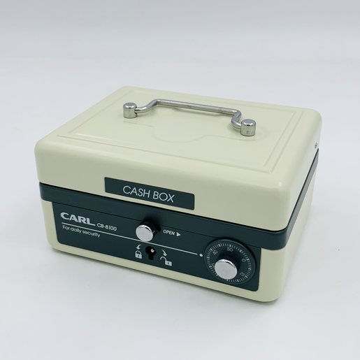 Carl #CB-8100 雙重鎖 6"小型錢箱