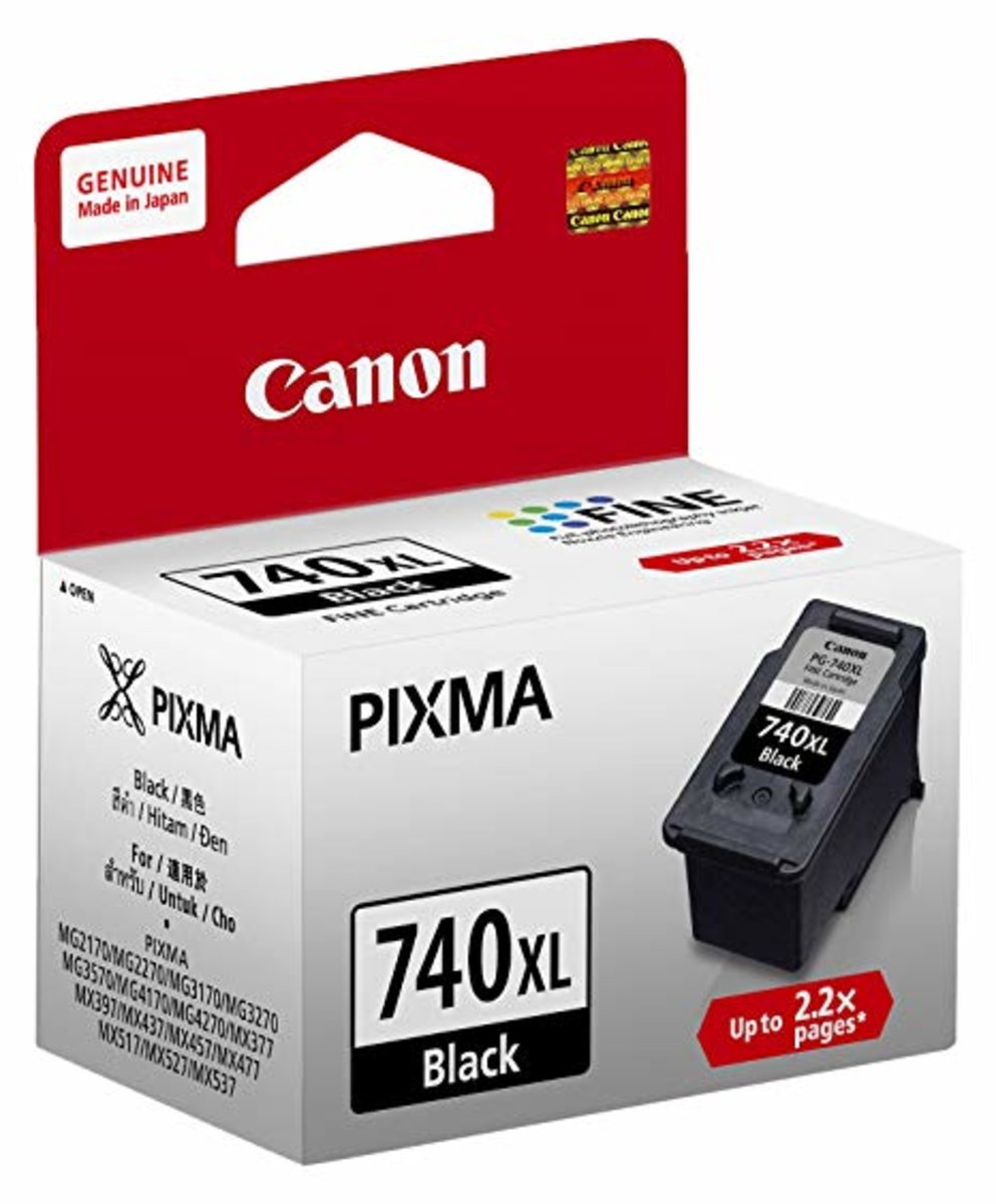 佳能 Canon PG-740XL 高容量黑色原廠墨水