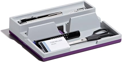 DURABLE Varicolor Smart Office Desk Organiser - Grey/Purple